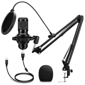 Microfone USB Bwrethay 192kHz/24bit para podcast, streaming