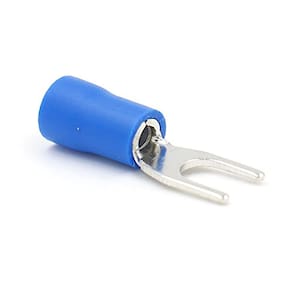 Conector de fio isolado Fork Spade Baomain 14-16AWG Blue