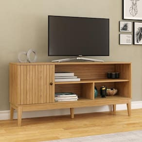 Rack para TV até 52 Polegadas 1 Porta com Pés MB1056 Movelbento