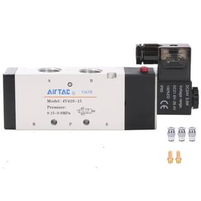 Válvula solenóide AirTac 4V410-15 pneumática 1/2PT 12V/24V/110V/220V