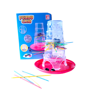 Brinquedo Infantil Puxou Caiu Educativo 31 Palitos 15 Bolas 1 Roleta Pais&Filhos