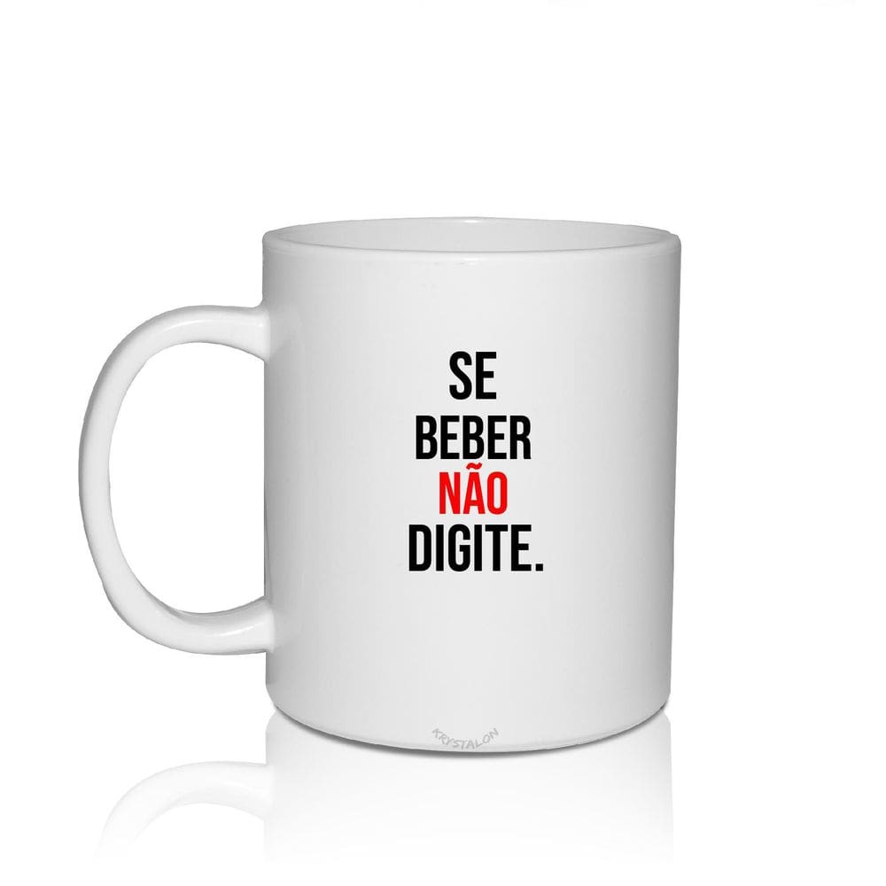 Caneca Branca Personalizada Bebidas