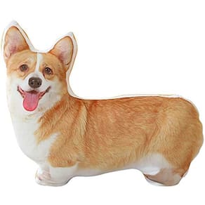 Almofada de pelúcia MISS TUTU Corgi Dog Super Soft 56x46cm