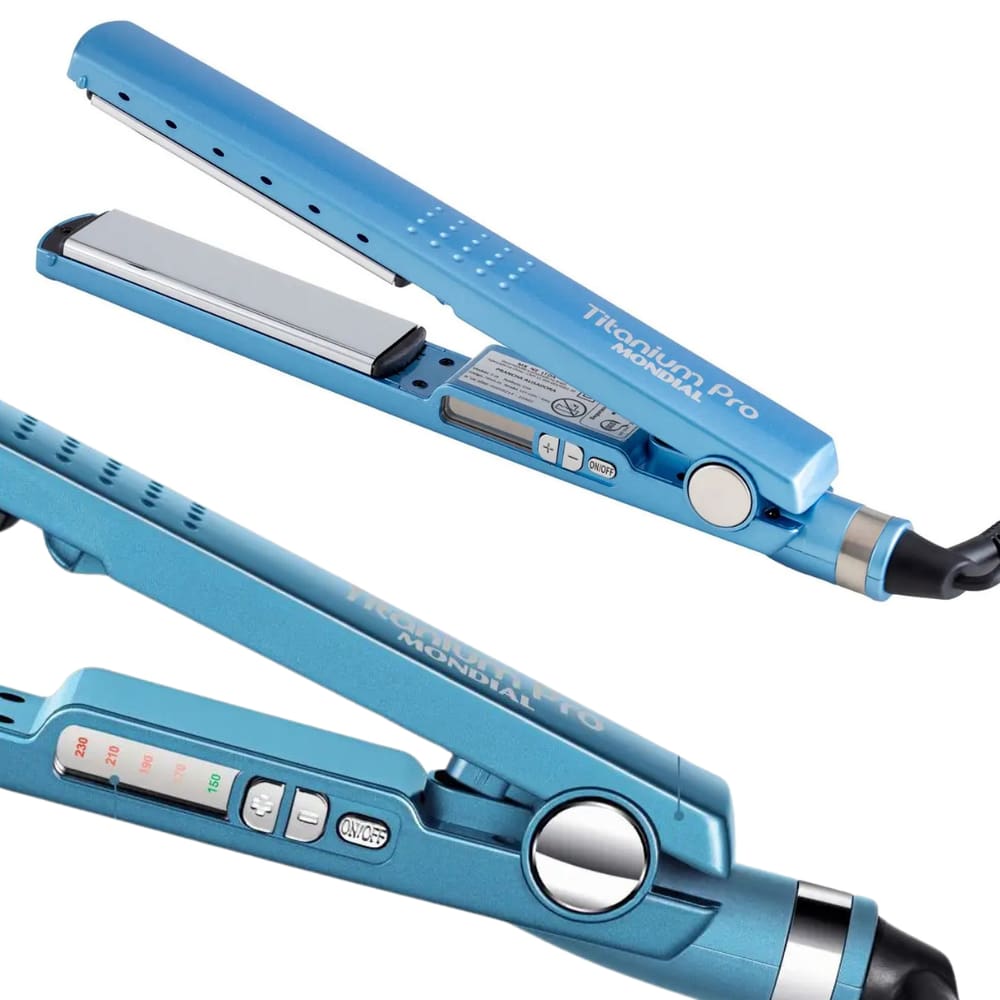 Chapinha de Cabelo Profissional 450F Mondial Titanium Pro Cerâmica Progressivas e Salões de Beleza