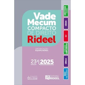 Vade Mecum Compacto de Direito Rideel 2025 - 1º Semestre - 23ª Edição