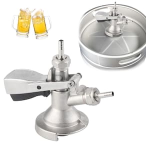 Torneira de cerveja de aço inoxidável tipo Keg Coupler Tissting G5/8 A