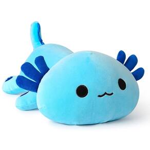 Brinquedo de pelúcia Onsoyours Cute Axolotl Blue 48 cm para crianças e adultos