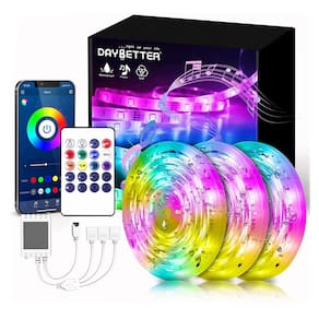 Lâmpadas LED DAYBETTER Waterproof 50m com controle remoto