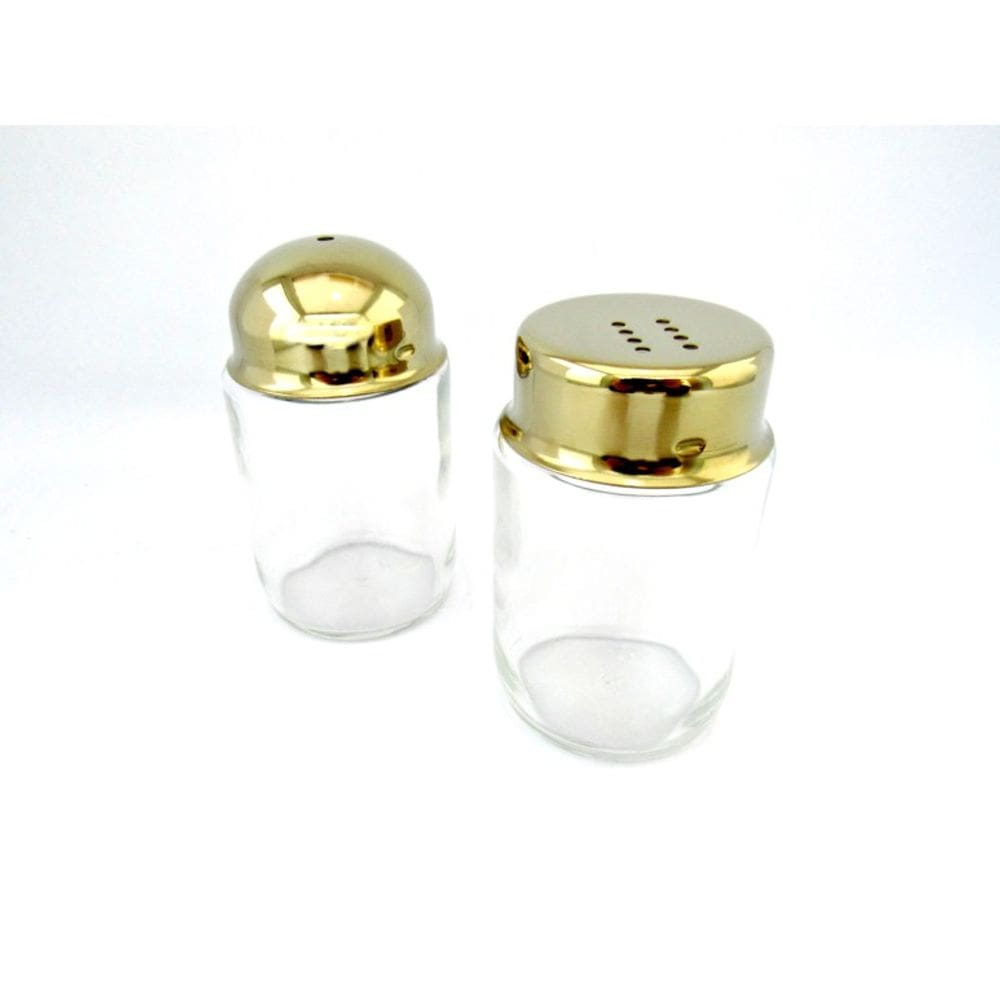 Saleiro E Paliteiro Dourado Fineza