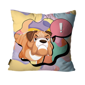 Capa Para Almofada Mdecore Pets 45x45cm - Bulldog Inglês