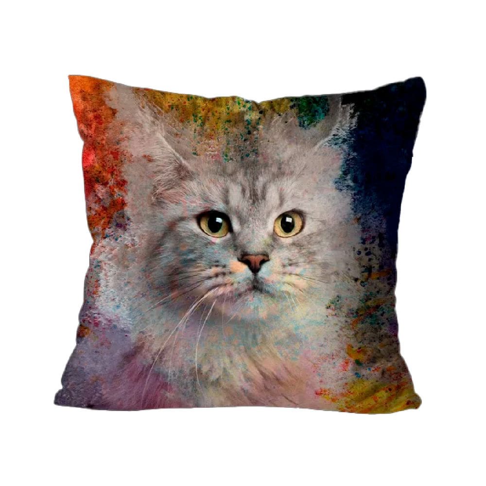 Capa Para Almofada Mdecore Pets 45x45cm - Gato Co