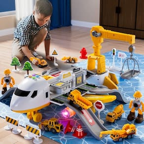 Conjunto de veículos Toy Play LOVE LIFE Transport Construction 25 unidades