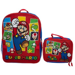 Conjunto de mochilas AI ACCESSORY INNOVATIONS Super Mario 16 para meninos e meninas