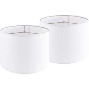 Conjunto de abajures PIKOPIKO Pure White Linen 13x13x25cm (pacote com 2)