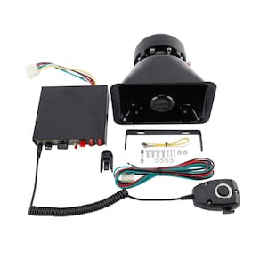 Amplificador Police Siren FreeTec 200W 12V Alto-falante de emergência