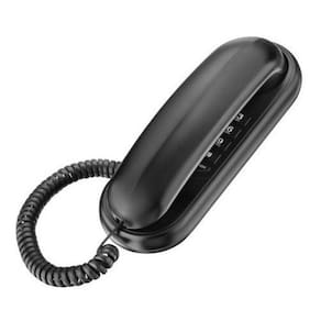 TELEFONE COM FIO ELGIN - C/ SUPORTE PARA DESCANSO Preto