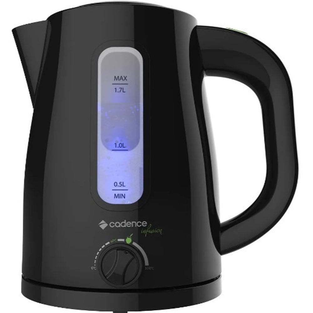 Chaleira Eletrica 1.7L Cadence 1200W Preta 220V