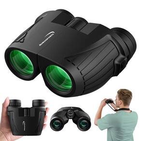 Binóculos Aurosports 15x25 compactos de alta potência para crianças adultas