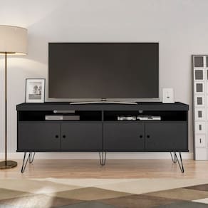 Rack para TV até 60 Polegadas 4 Portas com Pés de Metal Liberty Artely