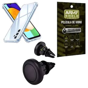 Capa Para Galaxy A26 + Suporte Magnetico + Pelicula de Vidro 3D - Armyshield