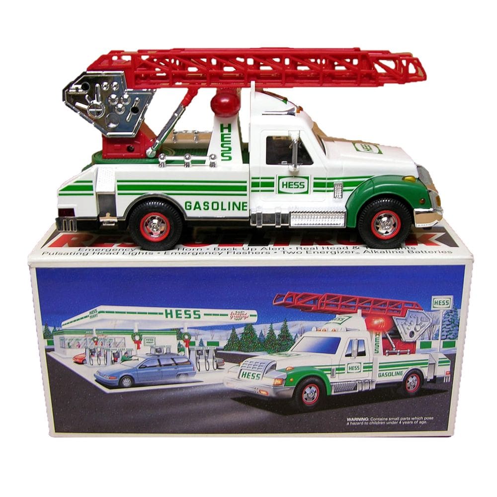 Caminhão de resgate Toy Hess 1994 com luzes e som (baterias necessárias)