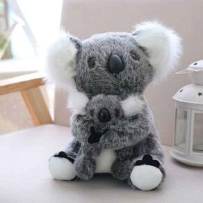 Brinquedo de pelúcia, coelho fofo, mãe e bebê coala, bicho de pelúcia de 28 cm