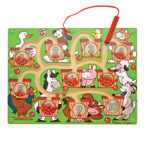 Atividade de quebra-cabeça Melissa e Doug Magnetic Wand Number Maze