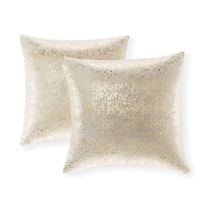 Conjunto de 2 capas de almofada Xinrjojo de 50 x 50 cm, cinza claro bronzeado