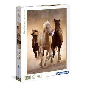 Quebra-cabeça Clementoni Running Horses de 1000 peças