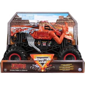 Toy Monster Truck Monster Jam Scale 1:24 Diecast Red Zombie