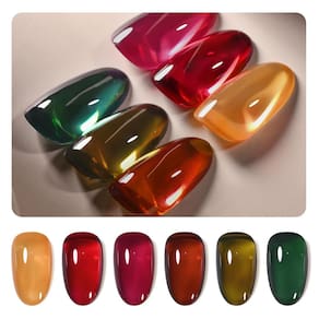 Conjunto de esmaltes GAOY Wonder Color Gel Salon Manicure 6,5 ml x6