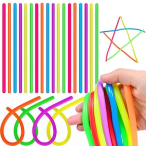 Brinquedos sensoriais elásticos Fidget Strings, estimados em 100 unidades
