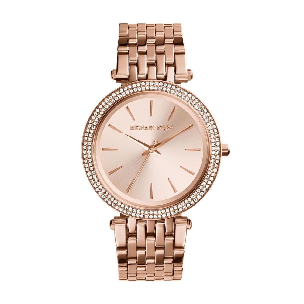 Relógio Michael Kors Darci MK3192 feminino em tom de ouro rosa