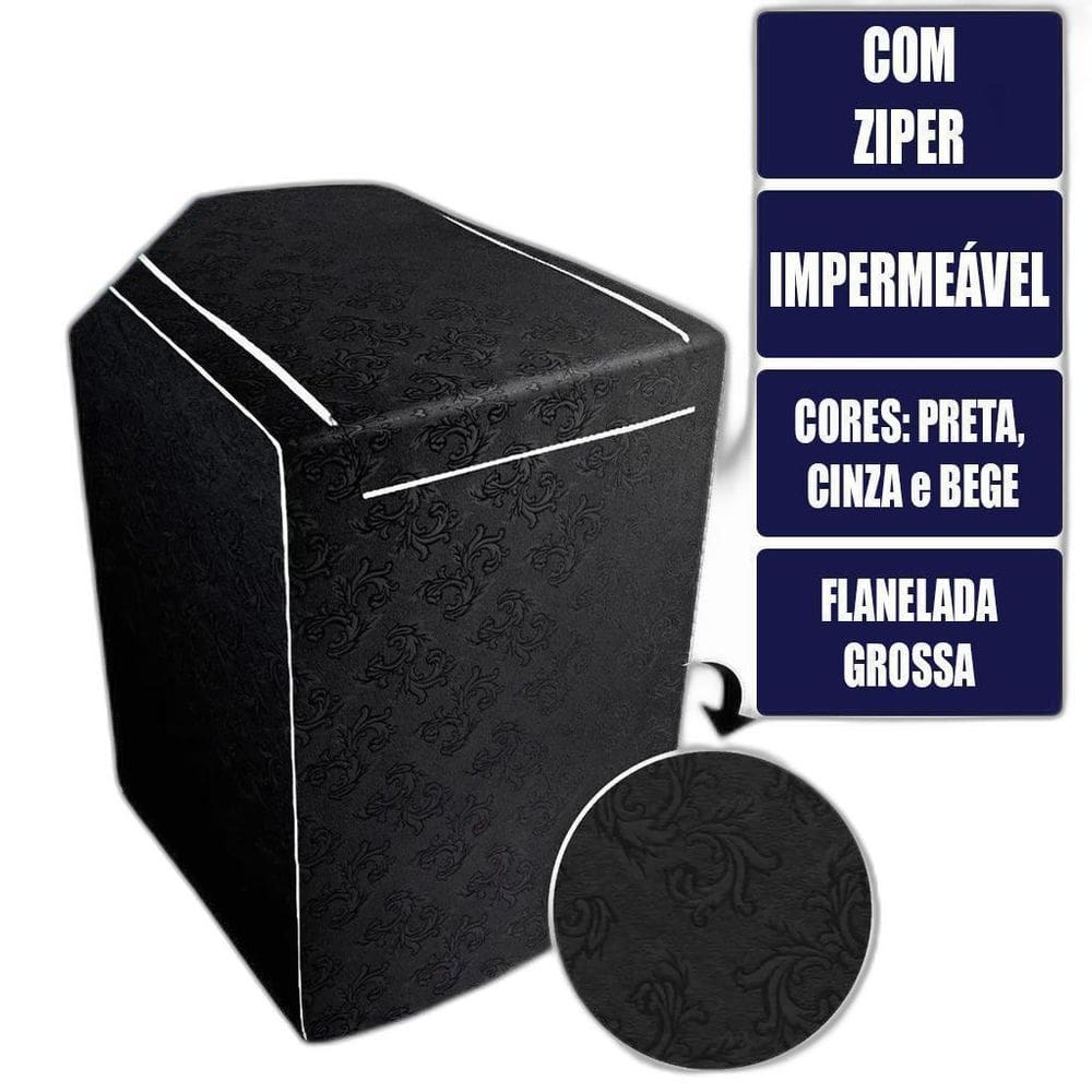 Capa De Maquina Lavar Electrolux Brastemp Consul 10 11 12 Kg