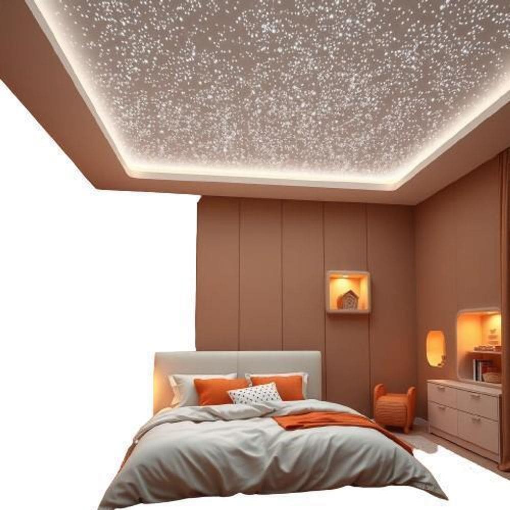 Kit Céu Estrelado Iluminação Fibra Ótica 400 Pontos