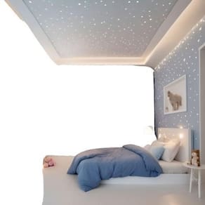 Kit Fibra Ótica Estrelado Branco 500 Pontos Teto Iluminação