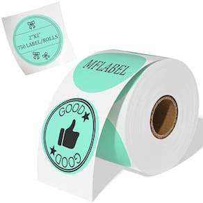 Etiquetas adesivas térmicas MFLABEL 5cm Green Round 750 Labels