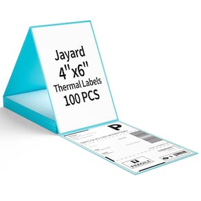 Etiquetas térmicas diretas Jayard 4 x 6 polegadas 100 etiquetas/pilha