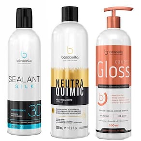 Kit Selagem 3D 350ml + NeutraQuimic + Cauter Gloss Bórabella