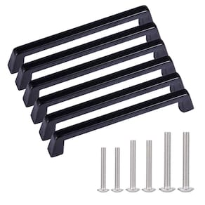 Cabinet Pull AOKENBAO Black 18 cm Solid Drawer Pull, pacote com 6