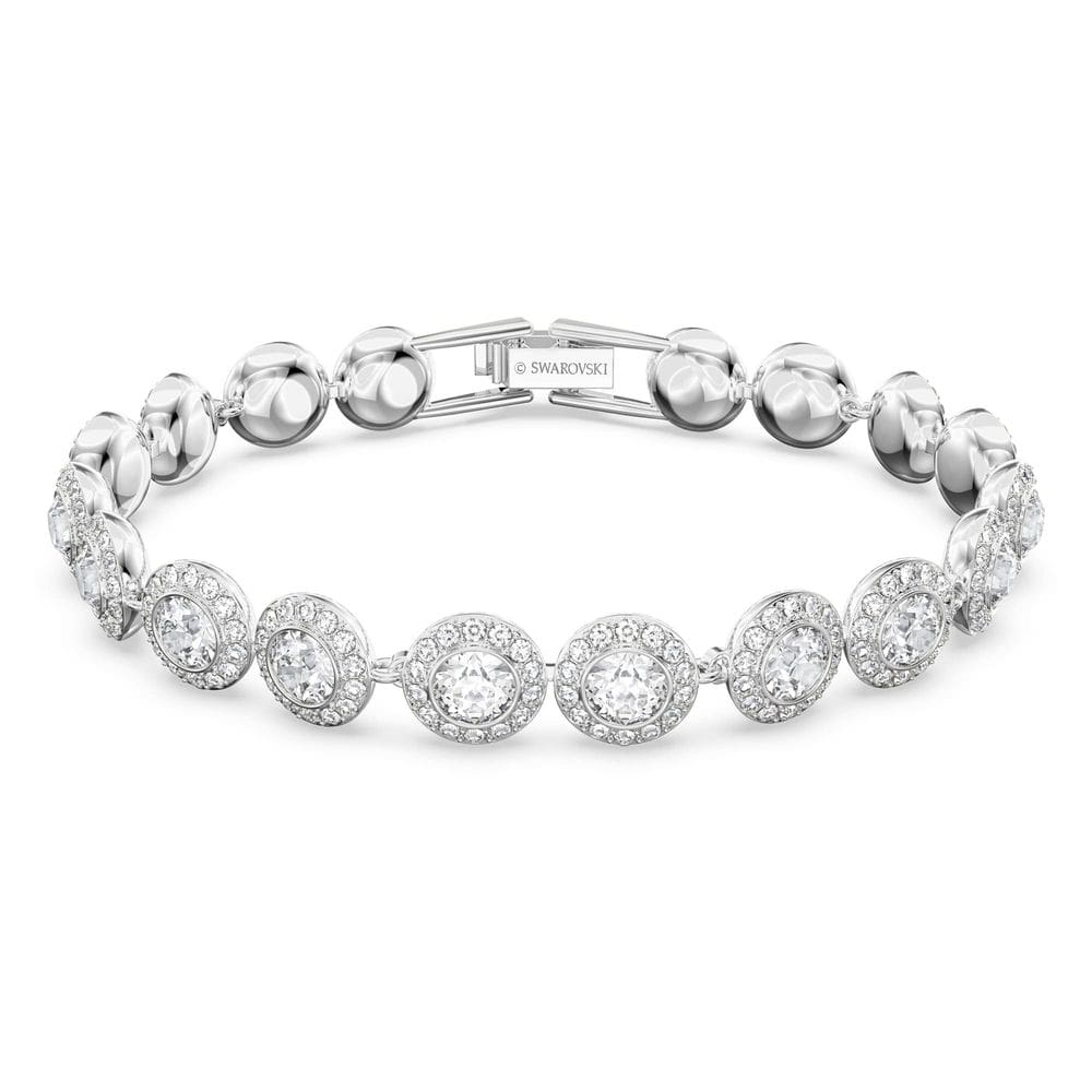 Pulseira de tênis Swarovski Una Angelic com cristais transparentes