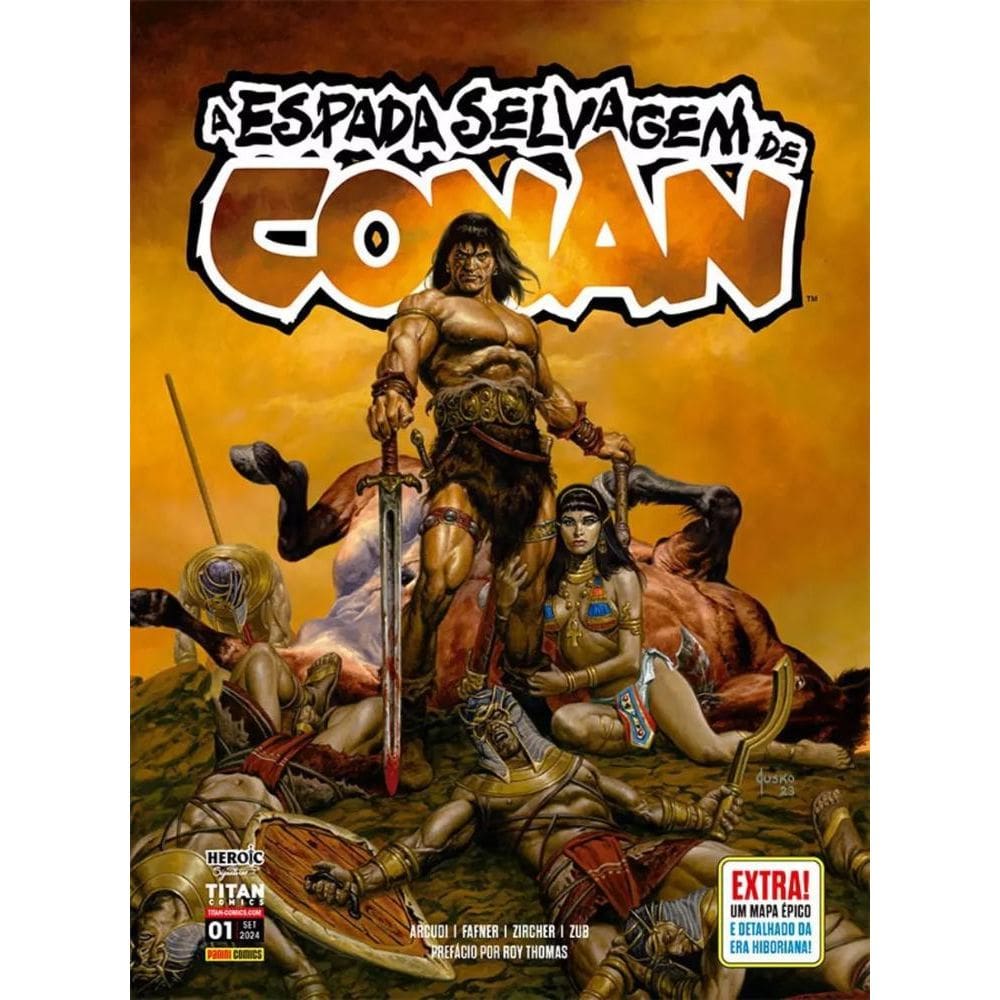 A Espada Selvagem De Conan (2024) 01 Com Pôster Exclusivo