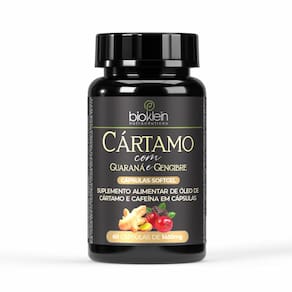 Cártamo com Guaraná e Gengibre 60 Caps 1450mg - Bioklein