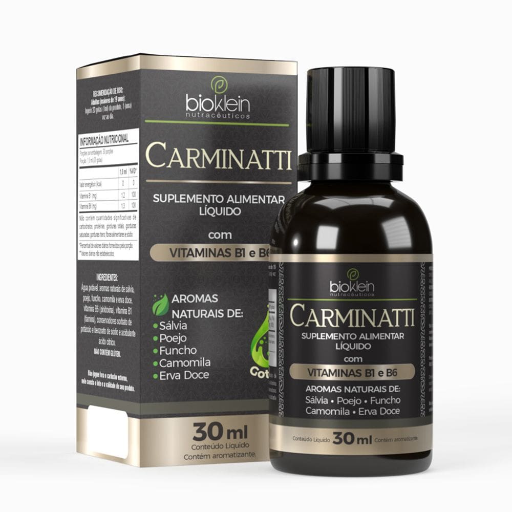 Carminatti 30ml Gotas com Vitaminas B1 e B6 - Bioklein