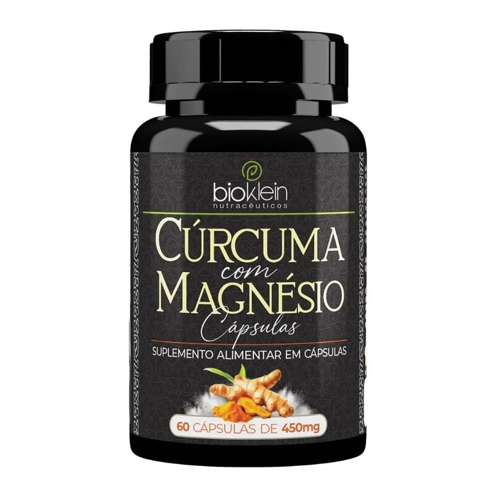 Cúrcuma com Magnésio 60 Cápsulas 450mg Bioklein