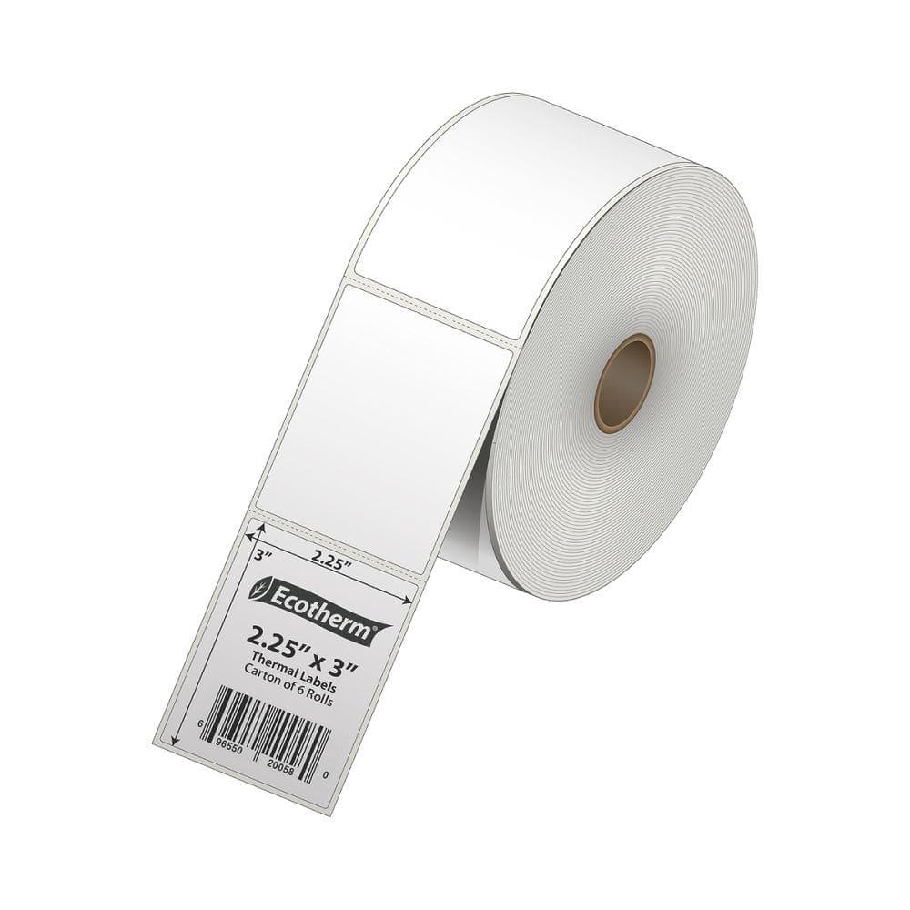 Etiquetas térmicas Ecotherm 2,25x3" 6 rolos 5040 Etiquetas