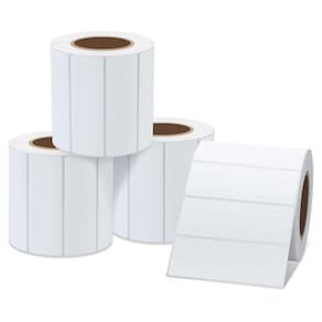 Etiquetas térmicas HYBSK (3x1 polegadas) para códigos de barras, endereço (4 rolos)
