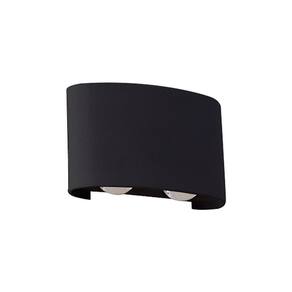 Arandela Led 12w Ranne 3000k Bivolt Preta Nordecor