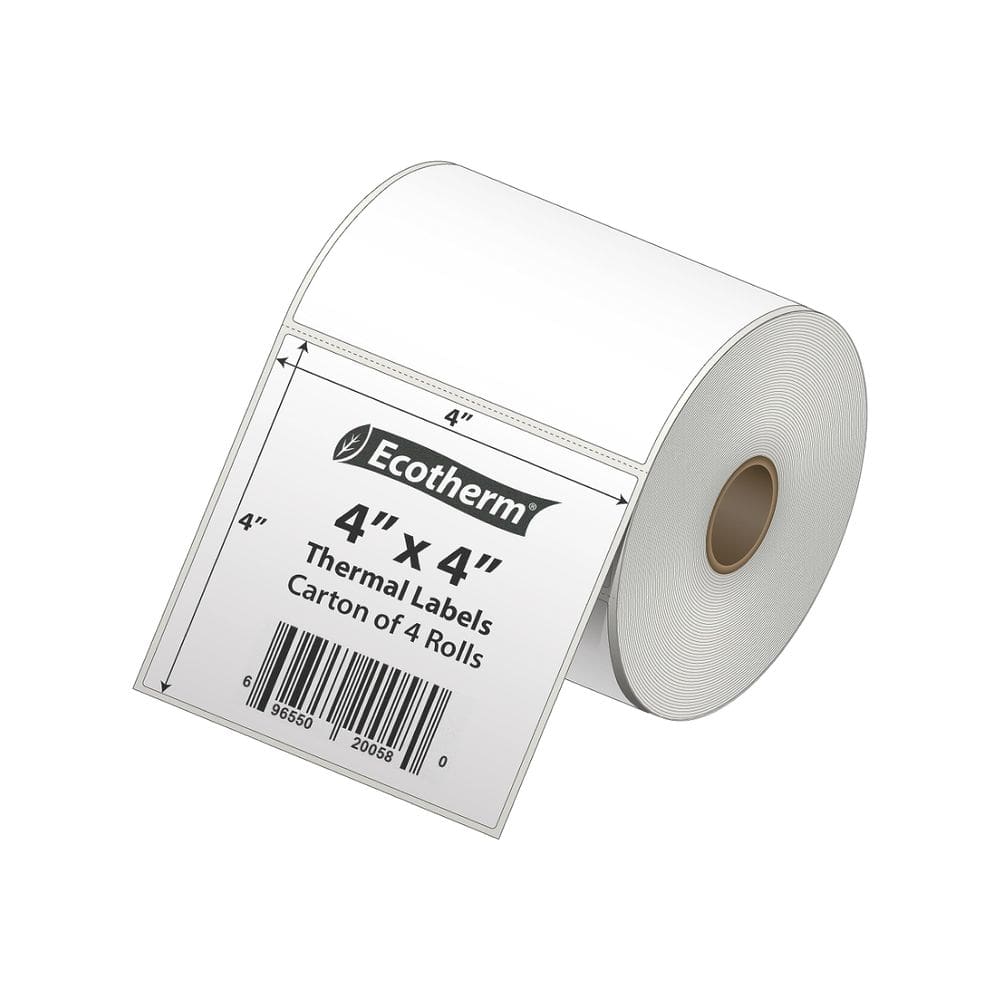 Etiquetas térmicas 4x4cm 1508 Etiquetas 4 rolos para Zebra, Munbyn, Rollo