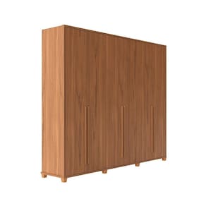 Guarda-Roupa Casal com Espelho Rockford 6 PT 6 GV Canela